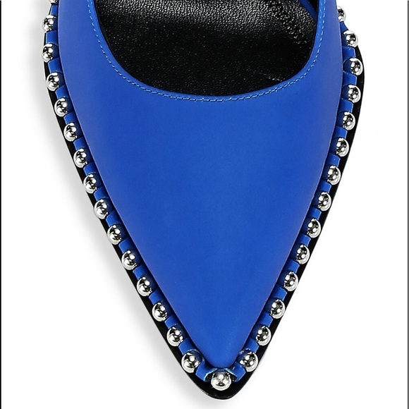 Authentic Alexander Wang Rie Reflective Studded Stiletto Pumps Size 8 - Picture 4 of 13